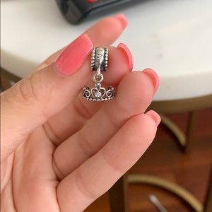 PANDORA MY PRINCESS DANGLE CHARM, CLEAR CZ